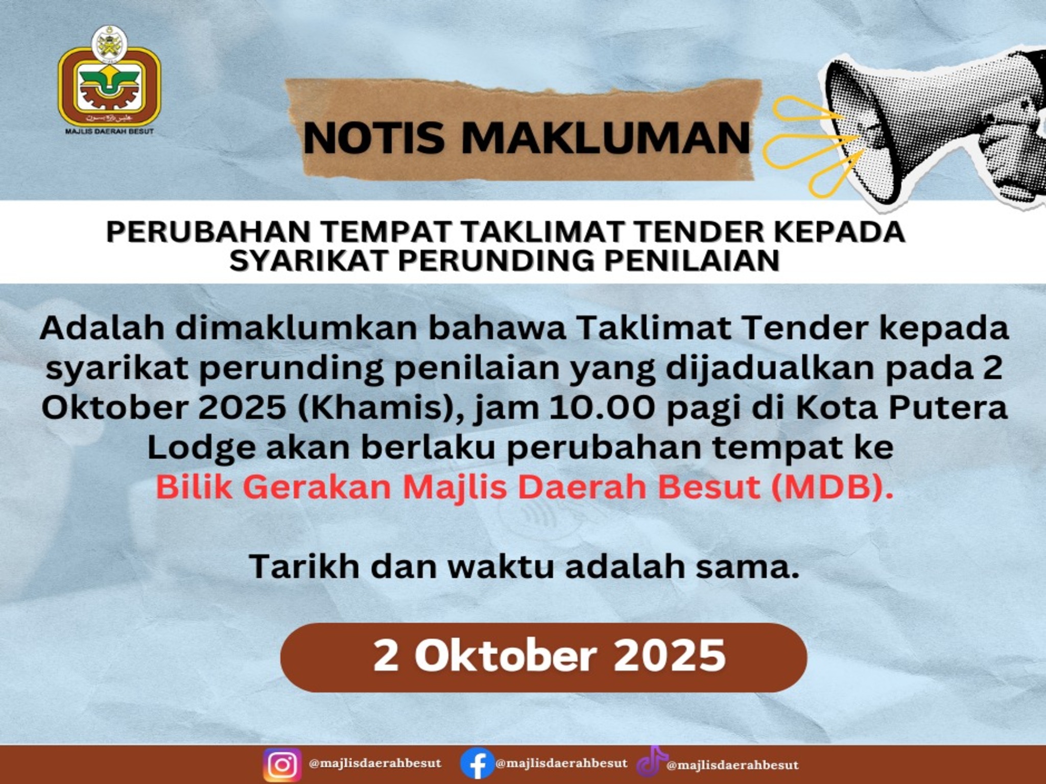 TENDER 2025