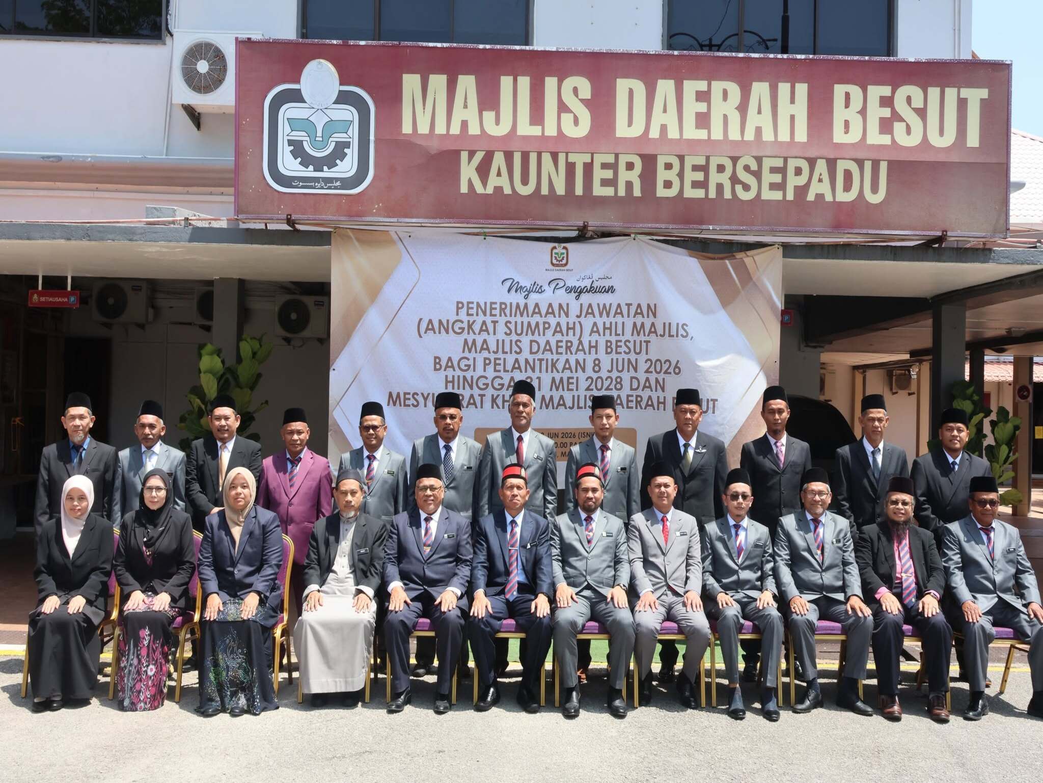 MAJLIS ANGKAT SUMPAH AHLI MAJLIS DAERAH BESUT JUN 2026 - MEI 2028